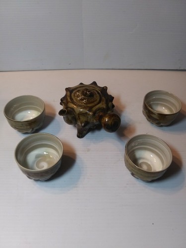Shell shaped porcelain teapot - shell,