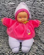 CD/ COROLLE DOUDOU PELUCHE POUPEE BABY POUCE ROSE FUSHIA LILAS 32CM ETAT NEUF