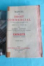 Manuel de Droit Commercial