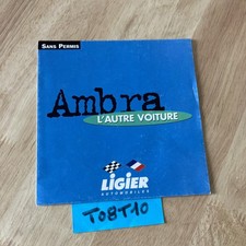 Ligier voiturette Ambra sans permis prospectus ancien collection publicité