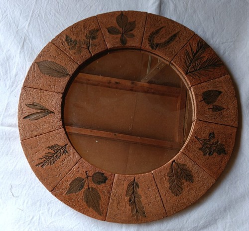 Grand miroir herbier - , en