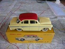 SIMCA Aronde P 60 Jaune  DINKY