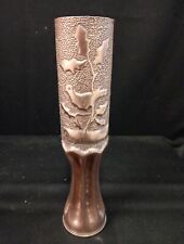 Vase Obus Ciselés À Décor