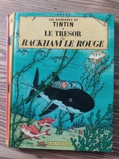 Tintin Le trésor de Rackham le Rouge, Hergé, BD, Milou, Reporter, vintage