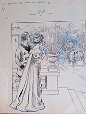 Dessin original non signé