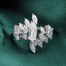 Bague En Diamant Octogonal De