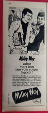 Publicité de presse Belge: Chocolat MILKY WAY et Zanussi Fakir Saba Wigo 1964