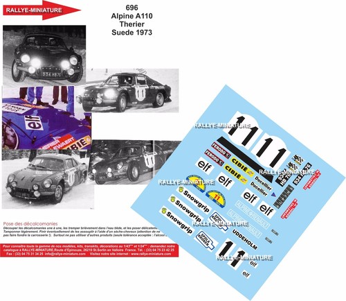 Decals ref 0696 - ref, alpine