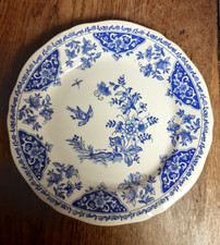 Assiette plate en faïence de Gien Delft bleu D. 26 cm