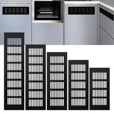 Grille de ventilation 60mm alliage d'aluminium noir facile ?? installer rectangu