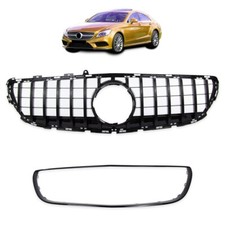 Calandre look AMG GT noir brillant MERCEDES CLS C218 w218 phase 2 07/2014 à 2017