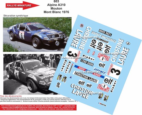Decals ref 0603 - decals, alpine