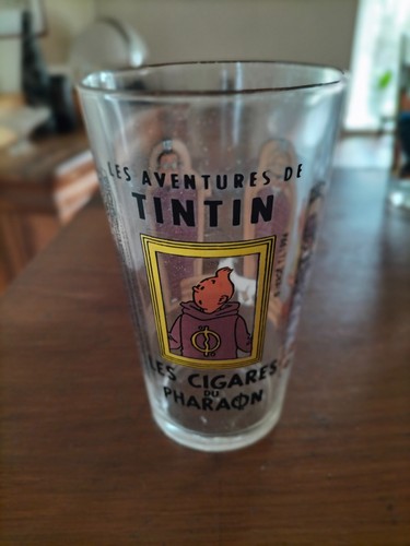 Grand verre tintin les - grand, cm