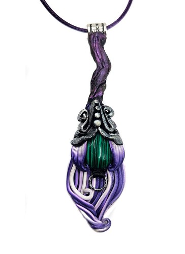 Pendentif balai sorcière - pendentif,