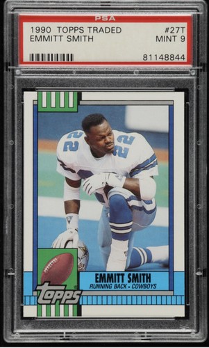 1990 topps traded emmitt smith - traded,