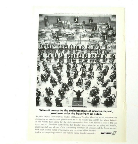 Annonce originale swissair - originale,