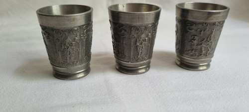 Petits verres etain - verres, en