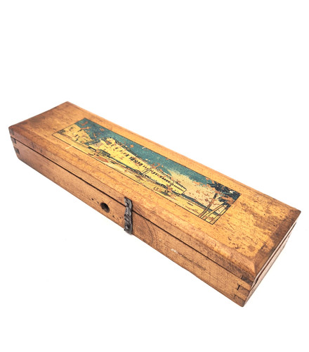 Ancien plumier bois - ancien,