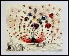 Salvador Dali Litographie COA