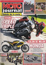 MOTO JOURNAL N°1926 TRIUMPH SPEED TRIPLE / TRAIL V4 800 / HUSABERG 570 FS