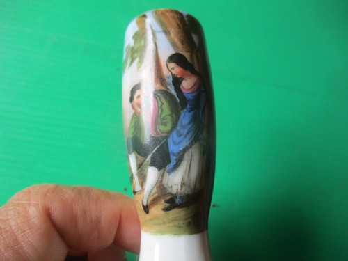 Pipe porcelaine decor couple - porcelaine,
