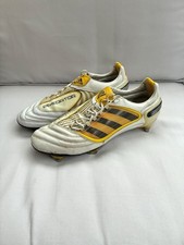 Adidas Predator X cuir jaune blanc chaussures de football crampons 46 FR / 11 UK