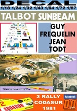 DECAL TALBOT SUNBEAM LOTUS