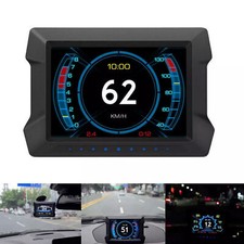 GPS Affichage tête haute Compteur de vitesse de voiture numérique HUD Jauge