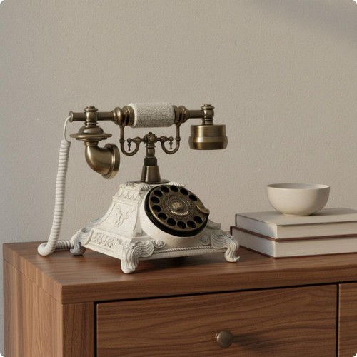 Téléphone cadran rotatif - téléphone,