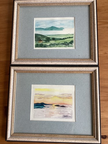 Lot deux aquarelles - lot, de