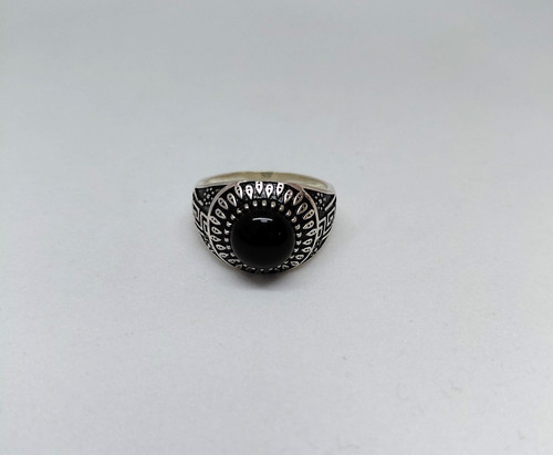 Bague onyx noir - noir, en
