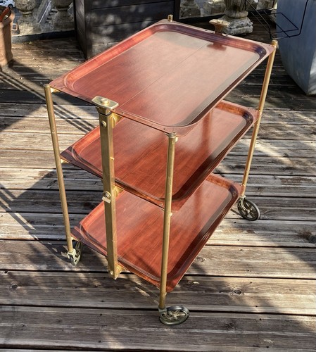 Table roulante pliante vintage