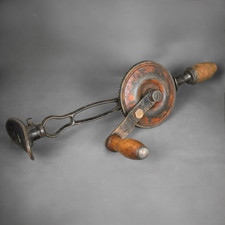 Ancienne chignole perceuse manuelle vintage à manivelle outil ancien