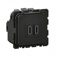 Prise USB-C double 20W Power Delivery à bornes automatiques Céliane LEGRAND