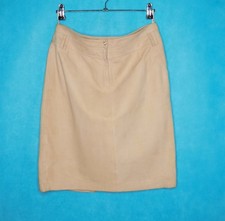 jupe FACONNABLE cuir velours