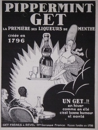 Publicité 1930 pippermint - 1930, get