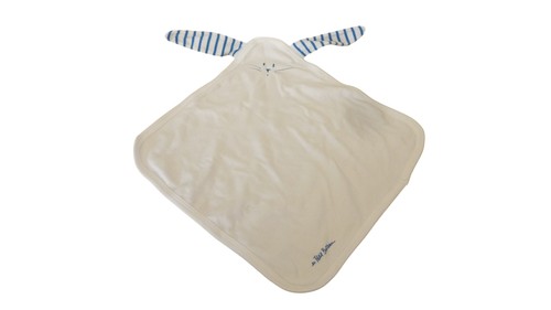 Doudou plat lapin - bleu,