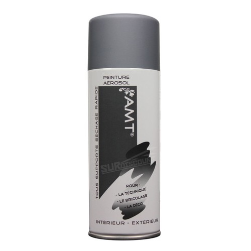 Bombe peinture gris mat - de,