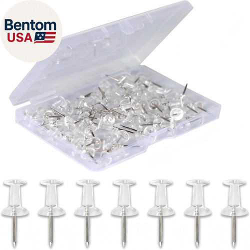 120 pack push pins - push, for