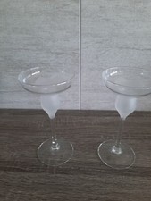 Paires de 2 chandelier bougeoir bougie  cristal d'arques modele Florence 