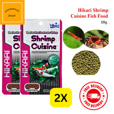 2 crevettes Hikari cuisine nourriture crevettes abeilles rouges cristal creve...