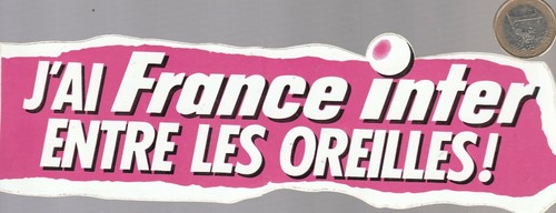 Autocollant radio france - autocollant.,