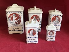 Serie de pots anciens faïence