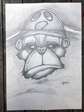 Dessin signé canvas - dessin,