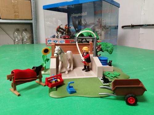 Playmobil lavage chevaux - lavage,