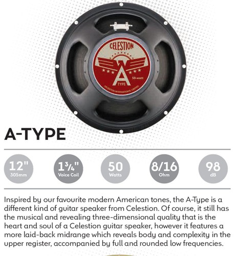 Celestion type 16ohm 50w - celestion, 12"