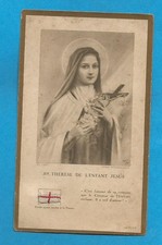 IMAGE PIEUSE RELIQUE SAINTE  THERESE DE L ENFANT JESUS  CARMELITES DE  LISIEUX