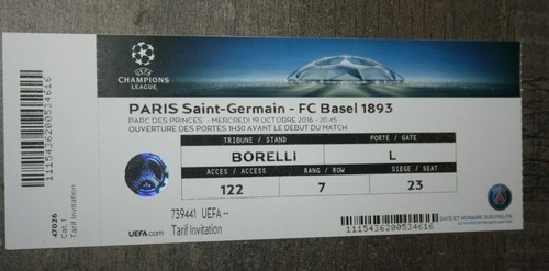 Ticket entier psg v fc - v,