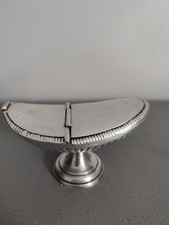 Ancienne Navette à Encens en Métal Argenté