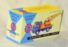 FRANCE JOUET U.23 BERLIET GRUE BOITE REPRO COPIE VIDE